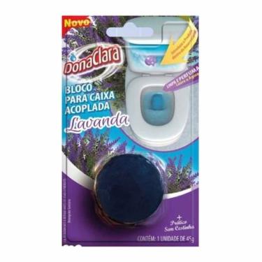 Imagem de Bloco Sanitário para Caixa Acoplada Lavanda Limpeza Perfume e Água Colorida Detergente Ativo Uso em Banheiro Lilás D.