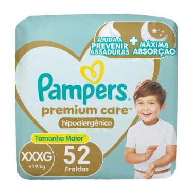 Imagem de Fraldas Pampers Premium Care Tamanho XXXG (+19Kg) 52 Unidades, XXXG, 5
