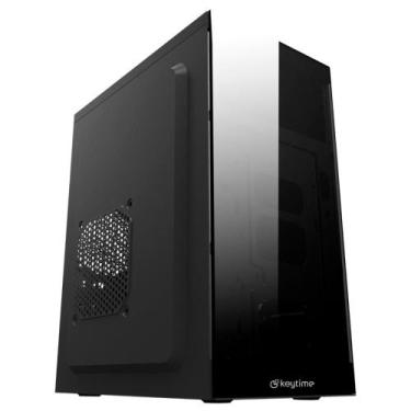 Imagem de Gabinete Keytime Frame S/Fan S/Fonte Micro-ATX Vidro Temperado Preto -