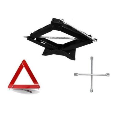 Imagem de Kit Estepe Carros Macaco Sanfona 1,2t Triangulo Chave Roda - Andorinha