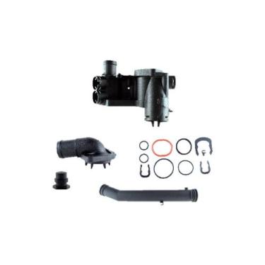 Imagem de Kit Carcaça da Válvula Termostática Sem Ar Quente Gol Kombi - WISA