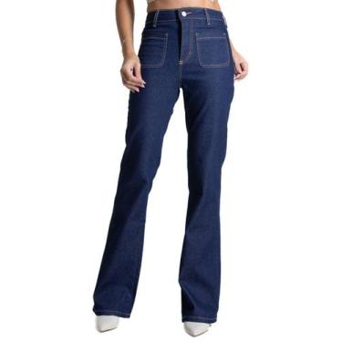 Imagem de Calça Jeans Sawary Boot Cut - 282405 - Azul médio 44, Azul, 44