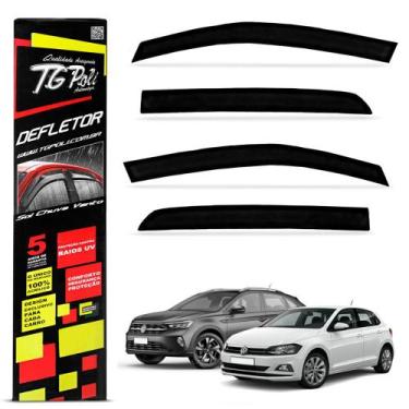 Imagem de Calha de Chuva Polo Hatch 2018 a 2023 Nivus 2020 a 2023 Inteiriça Acrí