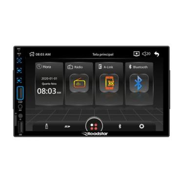 Imagem de Central Multimídia 2 Din MP5 7" Full Touch Bluetooth Micro SD AUX USB 
