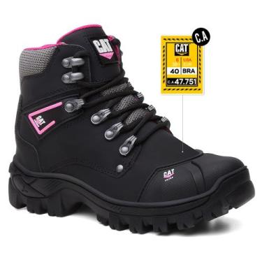 Imagem de Bota Coturno Catprime Masculina Segurança Em Couro Com C.A - Cat Prime