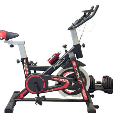 Imagem de Bicicleta Spinning Ergométrica Roda Inércia 13kgs Capacidade De Carga 