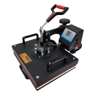Imagem de Prensa Térmica Sublimação 10x1 Caneca Camiseta Boné Chinelo Prato Copo Caneta Transfer...