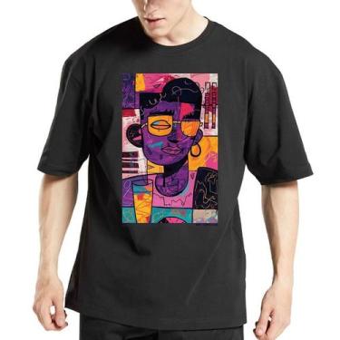 Imagem de Camiseta Oversized Masculina Algodão Streetwear Fitness HipHope - Cwb,