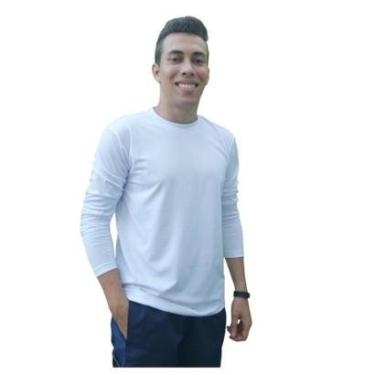 Imagem de Camisa Proteção UV 50+ Masculina Manga Longa Camiseta Solar Térmica Praia Pescaria Cicl...