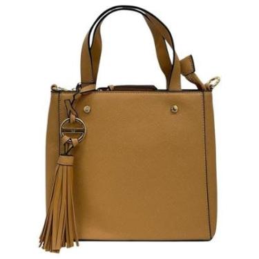Imagem de Bolsa WJ Média com Chaveiro e Alça Regulável Elegante 46269-Feminino