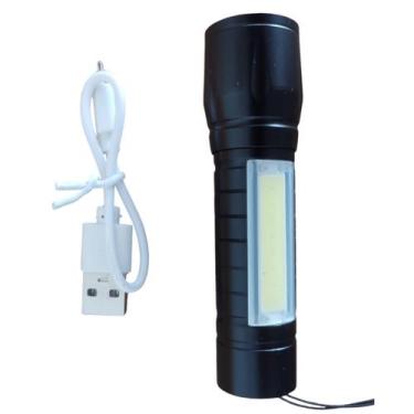 Imagem de Lanterna Recarregável USB Mini Com Led XPE e COB - Bomvink