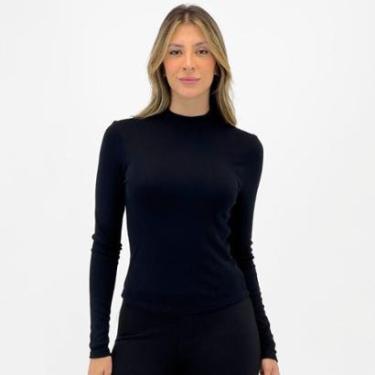 Imagem de Blusa Malwee Básica Canelada Manga Longa Gola Alta Feminina-Feminino