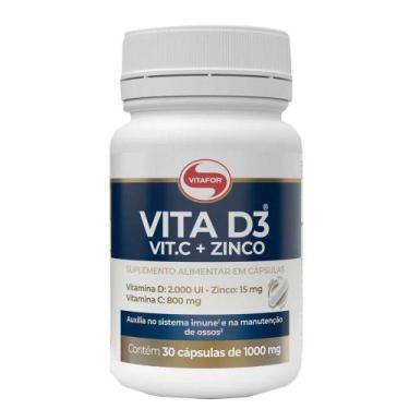 Imagem de Vitamina D3 + C + Zinco Vitafor 30 Caps