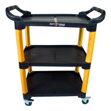 Imagem de Carrinho Detailer Mecânico 3 Prateleiras 135kg com Rodas Organizador O