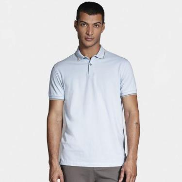Imagem de Camisa Polo Aramis Basic 4 Frisos In25 Azul Pastel Masculino, XXG