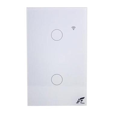 Imagem de Interruptor Inteligente Wi-fi RF 433MHz JWCOM  2 Botões 4x2
