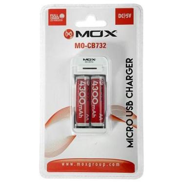 Imagem de Carregador De Pilha Mox Mo-Cb732 2 Pilhas Aa/Aaa - Bivolt