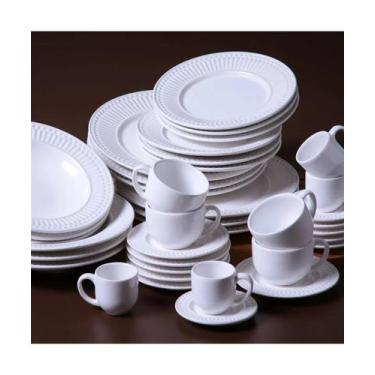 Imagem de Conjunto Porto Brasil com 6 Pratos Sobremesa Roma Branco