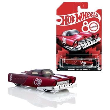 Imagem de Carrinho Hot Wheels Dream Mobile Edição Comemorativa 80 anos Vermelho 