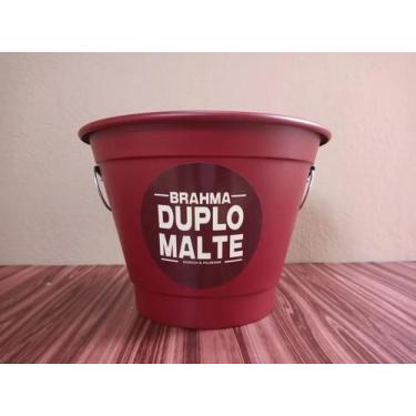 Imagem de Balde de gelo de aluminio redondo com alça Duplo Malte 3 l - ALUMIBON