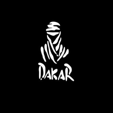 Imagem de 1 Adesivo Dakar Pajero 10 cm x 6 cm - Branco - Jhow Adesivos