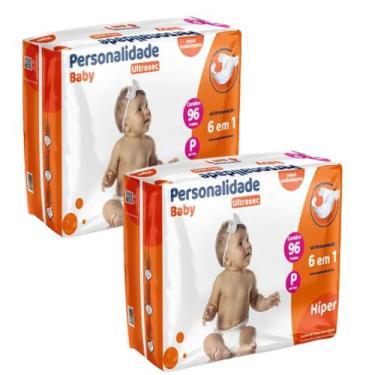 Imagem de Kit C2 Fralda Pacote Hiper Tam P UltraSec  Personalidade
