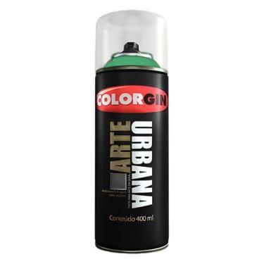 Imagem de Tinta Spray 400ml Arte Urbana Colorgin Alta Cobertura, Verde Menta