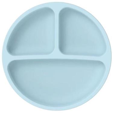 Imagem de Prato infantil de silicone com divisórias 20,2x20,2x3,4 - CLINK
