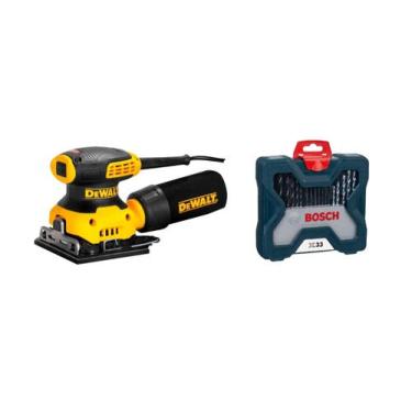 Imagem de Lixadeira Orbital 127V DWE 6411 Dewalt c/ jg broca e bits, 110V