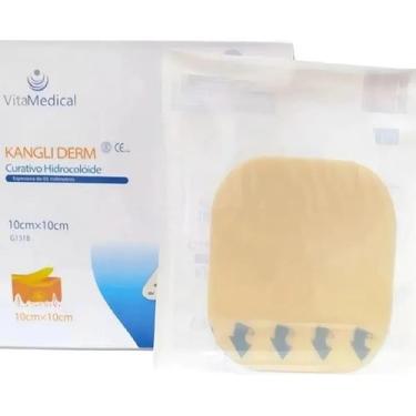 Imagem de Curativo Hidrocoloide ExtraFino Kangli Derm 10cmX10cm unidade Vita Med