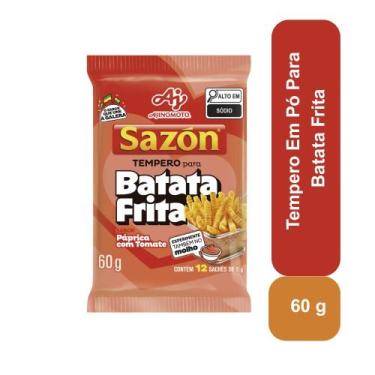 Imagem de Tempero SAZÓN para Batata Frita Sabor Páprica com Tomate 60g - AJINOMO