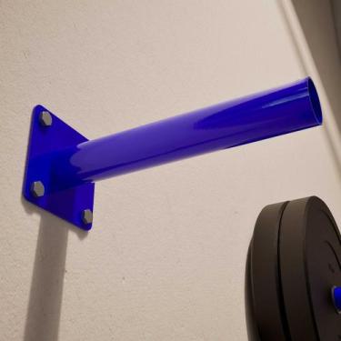 Imagem de Suporte de Parede para Anilhas Olímpicas - - VIKING FITNESS, Azul