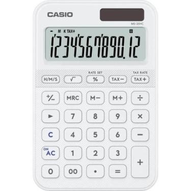 Imagem de Calculadora de Mesa Casio MS20YC 12 Dígitos Branca
