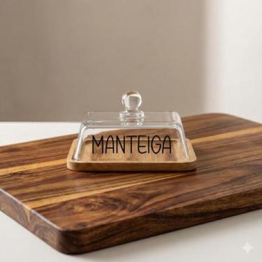 Imagem de Manteigueira com Tampa de Vidro Personalizada - Hauskraft, Personaliza