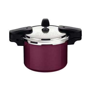 Imagem de Panela de Pressão Tramontina Torino em Alumínio com Revestimento Cerâmico 4,5L Vermelho Fundo de Indução 20CM