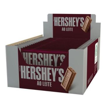 Imagem de Kit 18 Chocolate Hersheys Ao Leite 82g Cada