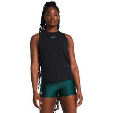 Imagem de Regata de Treino Feminina Under Armour Campus Muscle, Preto, M