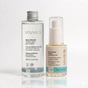 Imagem de Kit Água Micelar + Sérum Facial Limpa e Hidrata 25+ Souvie