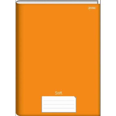 Imagem de Caderno OEM Brochurão Grande A4 Jandaia Capa Dura 48 Folhas Kit 5 Unidades Laranja