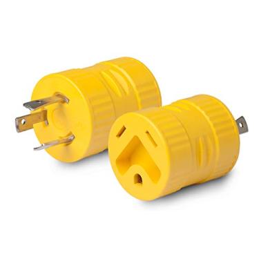 Imagem de Adaptador de gerador 125A ParkPower, conector 30A/125V e plugue macho de bloqueio 30A/125V