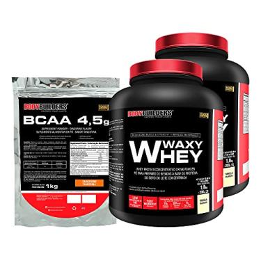 Imagem de KIT 2x Waxy Whey 2kg + BCAA 1kg Tangerina - Bodybuilders Sabor Baunilha