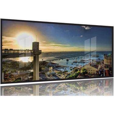 Imagem de Quadro Decorativo Cidade Salvador Elevador Lacerda 130x60 Moldura Preta 2x2