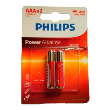 Imagem de Pilha Alcalina Aaa Palito 3A 1,5V Philips Com 2