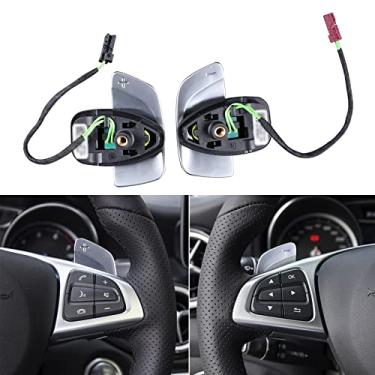 Imagem de FINMOKAL Trocador De Pás De Volante Prateado Para Benz Cls W177 W205 C257 W213 Substituir