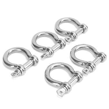 Imagem de 01 02 015 Manilha de arco, manilha D compacta sem rebarbas para equipamento de pesca para içamento para playground para equipamentos marítimos (M10)