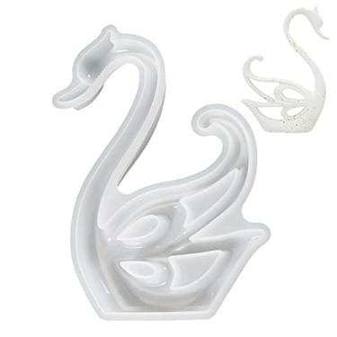 Imagem de vela cisne | Moldes resina silicone | silicone resina cisne 3D aromaterapia silicone cisne faça você mesmo resina epóxi cristal artesanato para decoração casa artesanato Znet-au