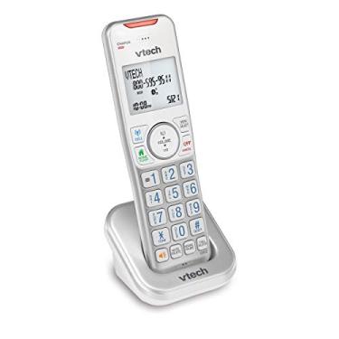 Imagem de VTech Aparelho acessório com Bluetooth conecta à célula e bloqueador de chamadas, VS112-07 (prata e branco)
