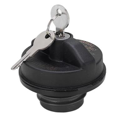 Imagem de Tampa de gás com trava, tampa de bloqueio de enchimento de combustível, trava tampa do tanque de combustível do carro 10504 com 2 chaves de substituição para 1999-2002 2010-2017