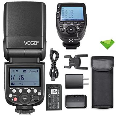 Imagem de Godox V850III Flash c/Godox Xpro-C Flash Trigger 7.2V/2600mAh HSS 1/8000 2.4G 1.5s Tempo de Reciclagem 450 Full Power Pops Flash Câmera Flash Speedlight para Câmeras DSLR com Hot Shoes Padrão