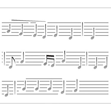 Imagem de Stencil de Acetato para Pintura OPA 20 x 25 cm - 2074 Notas Musicais